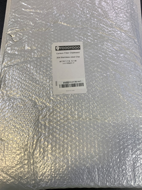 Photo 1 of 12.4 * 17.5Inches True 3K Carbon Fiber Clipboard 304 Stainless Steel Low Profile Clip Hanging Black Twill Man Gift Teacher Gift Doctor Gift