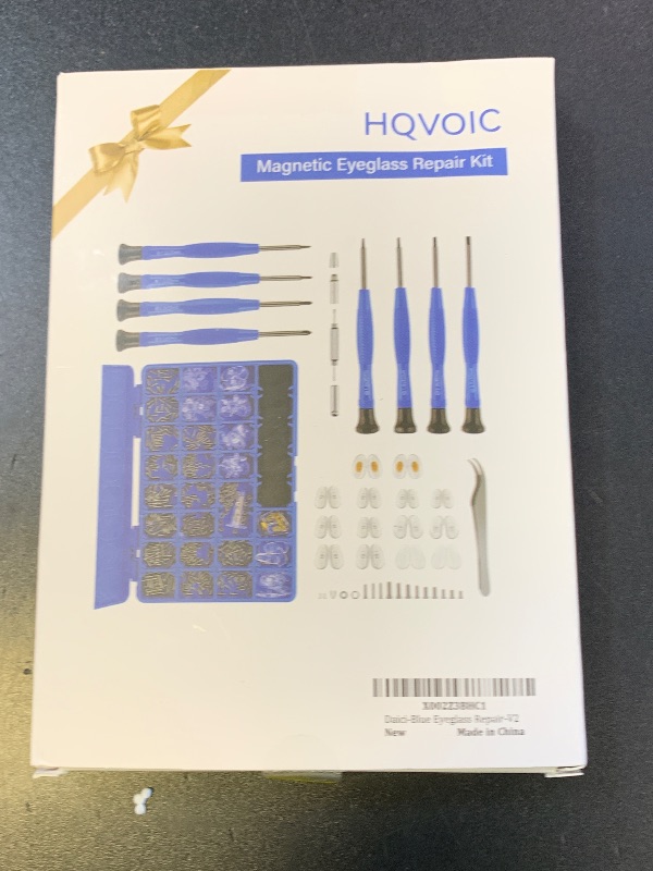 Photo 1 of Upgrade Version Magnetic Eye Glass Repairing Kit, Eyeglass Repair Tool Kit with Compact Screw Box Include Nose Pads, Precision Screwdriver Set, Screws, Tweezer for Eyeglass, Sunglass, Spectacles Watch