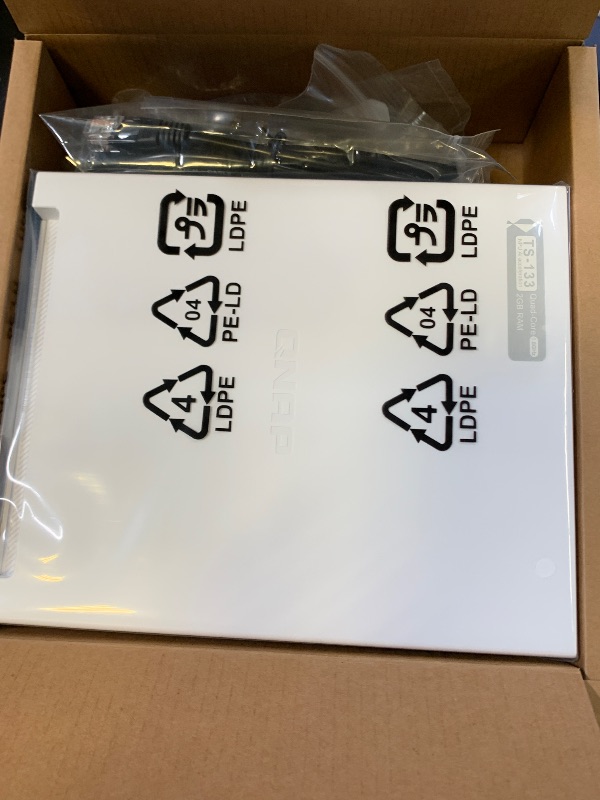 Photo 1 of QNAP TS-133-US 1 Bay Affordable Desktop NAS with ARM Cortex-A55 Quad-core Processor and 2 GB DDR4 RAM (Diskless)