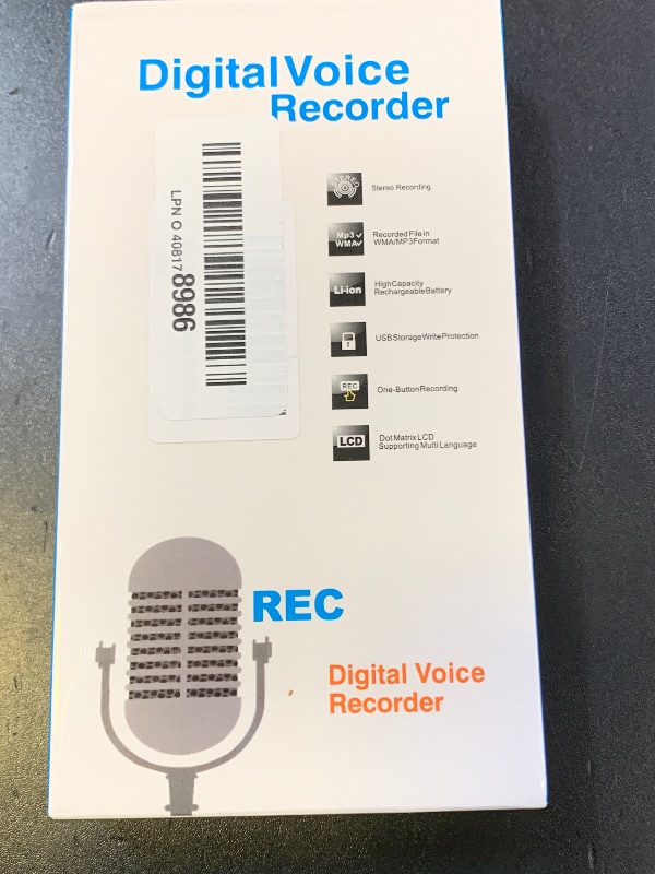 Photo 1 of Voice Recorder, Playback-Enabled Recording Device