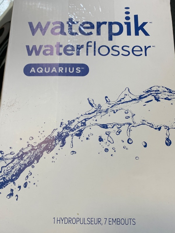 Photo 1 of Waterpik Aquarius Water Flosser For Teeth Cleaning, Gums, Braces, Dental Care, Electric Power With 10 Settings, 7 Tips For Multiple Users And Needs, ADA Accepted, Gray WP-667, Packaging May Vary