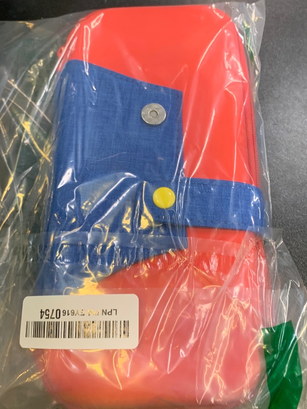 Photo 1 of Gurgitat 8in1 Red Blue Maro Switch Oled Case for Nintendo Switch Oled Carrying Cases Boy Anime Protective Cover Dockable Skin, Thumb Grips, Game Holder, Sticker for Switch Oled Travel Case