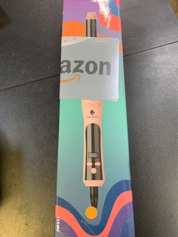 Photo 1 of MiroPure Automatic Curling Iron, 1 Inch Ionic Hair Curler, Self Rotating Curling Wand with Longer Barrel for Waves and Curls, Unique Button to Enable/Distable Rotation, Get Rid of Accidentally Hit