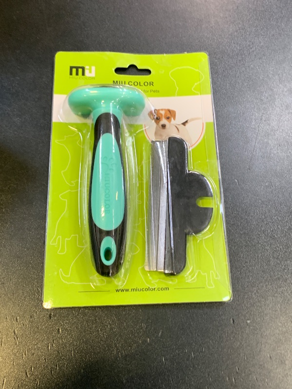 Photo 1 of MIU COLOR Pet Grooming Brush, Deshedding Tool for Dogs & Cats, Effectively Reduces Shedding by up to 95% for Short Medium and Long Pet Hair?Spring Green