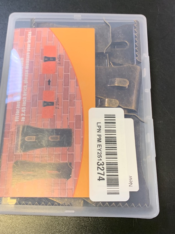 Photo 1 of qieoyk Brick Clips - 12 Pcs Heavy Metal Wall Hangers for 2-1/4 to 2-3/8 Inch Bricks, Outdoors & Home Decor