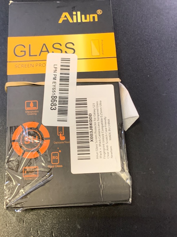 Photo 1 of Ailun Screen Protector for Galaxy S23 [6.1 Inch] 3Pack + 3Pack Camera Lens Tempered Glass Fingerprint Unlock Compatible 0.25mm Ultra Clear Anti-Scratch Case Friendly [Not For S23 Ultra]