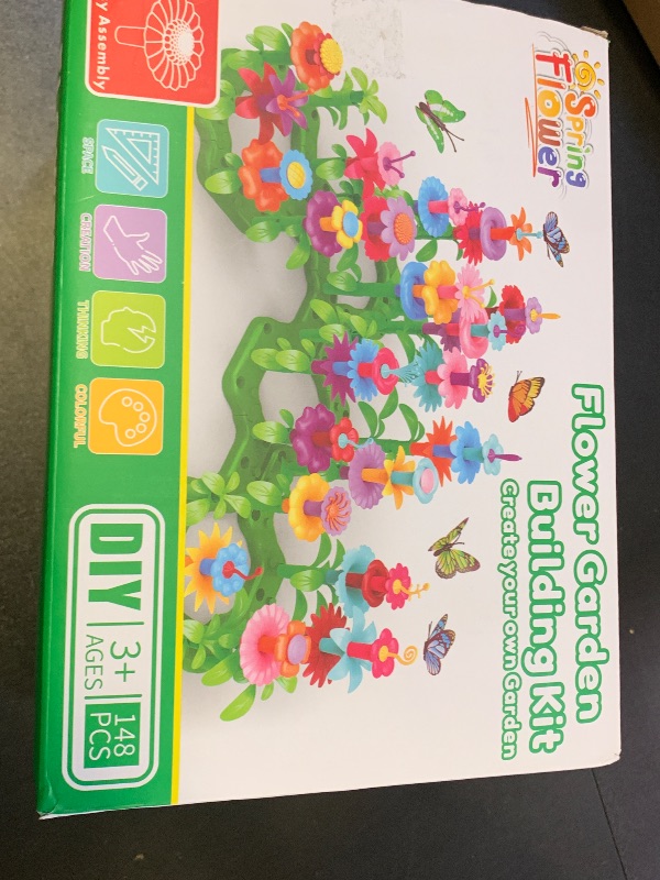 Photo 1 of SpringFlower Toys for Girls 3 4 5 6 7 Years Old, Flower Garden Building Kit with Storage case,Educational STEM Toy and Preschool Garden Play Set for Toddlers, for Kids,148pcs
