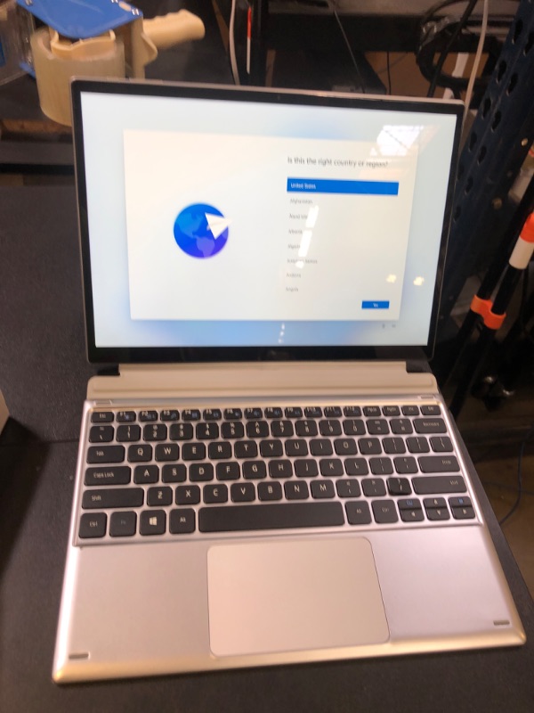 Photo 1 of VGKE 2-in-1 Touch-Screen Laptop, 12.3" 3K IPS Tablet PC with Magnetic Keyboard, Celeron J4125 Up to 2.7Ghz, 8GB RAM, 256GB SSD, USB Type-C, Webcam, Silver