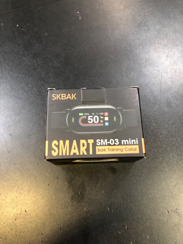 Photo 1 of SKBAK Smart Dog Bark Collar - for Small Medium Large Dogs 10-100lbs, Automatic Dog Training Collar to Decrease Barking, Anti Barking Device with 4 Training Modes, More 8 Sensitivity Levels, Black