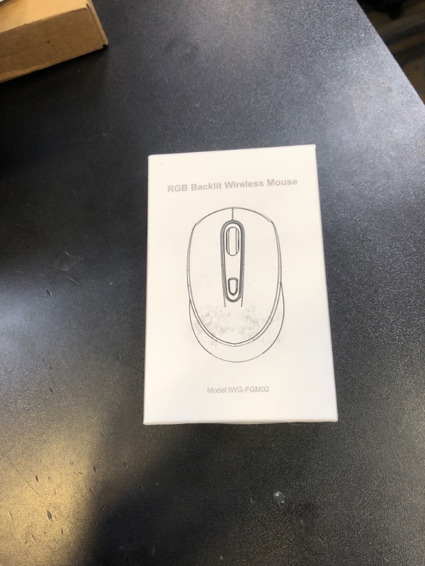 Photo 1 of seenda Wireless Mouse, Rechargeable Light Up Mouse for Laptop, Small Cordless Mice with Quiet Click LED Rainbow Lights for PC Computer Kids Chromebook Windows Mac, Purple