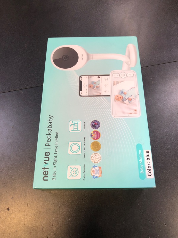 Photo 1 of NETVUE Upgraded Baby Camera Monitor Video - 5000mAh Baby Monitor with Camera and Audio, 5" Display, 4 in 1 Bracket Meets The Needs in All Scenarios, Smart Phone App, Cry Detection
