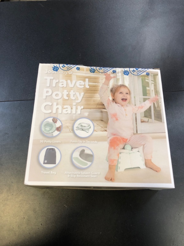 Photo 1 of Jool Baby Portable Potty Training Chair with Travel Bag and 30 Liners, Foldable, Indoor/Outdoor Use, Camping (Sage)