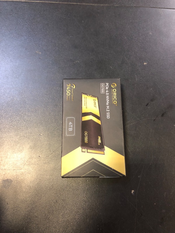 Photo 1 of ORICO OG7000 4TB PCIe Gen4 NVMe SSD, Up to 7400MB/s, 8-Channel Controller, Graphene Thermal Solution, Ideal for 4K Video Editing, 3D Rendering, Content Creation, Compatible with PS5 and PC