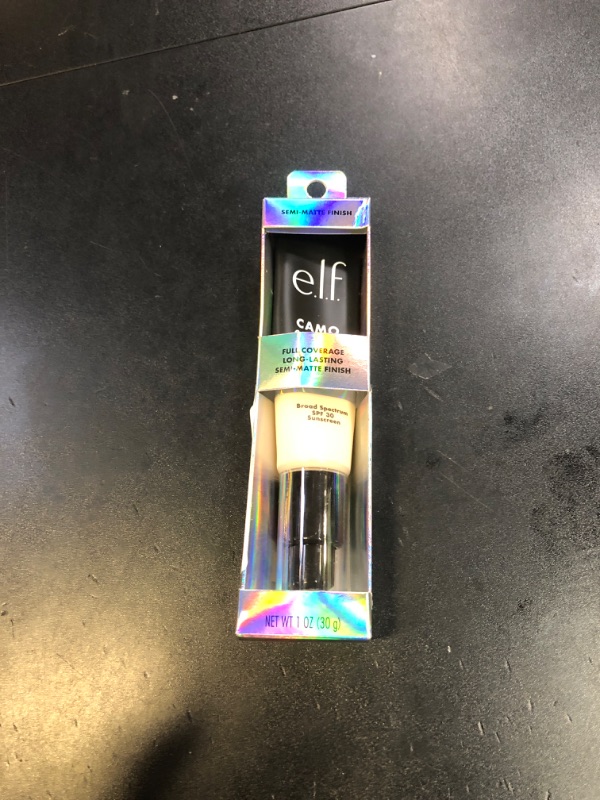 Photo 1 of e.l.f. Camo CC Cream, SPF 30 Color-Correcting Medium-To-Full Coverage Face Foundation, Delivers An Airbrushed Finish, Vegan & Cruelty-Free, Fair 100 W