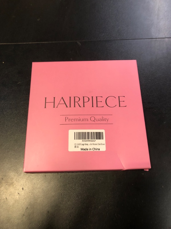 Photo 1 of CJL HAIR Large Messy Bun Hair Piece Wavy Curly Scrunchies Synthetic Chignon Ponytail Hair Extensions Thick Updo Hairpieces for Women Dark Brown