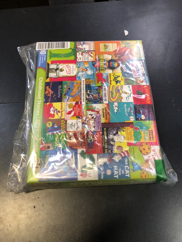 Photo 1 of Springbok Childhood Stories 1000 Piece Jigsaw Puzzle for Adults & Kids Features Book Covers from Some of Your Favorite Childhood Stores