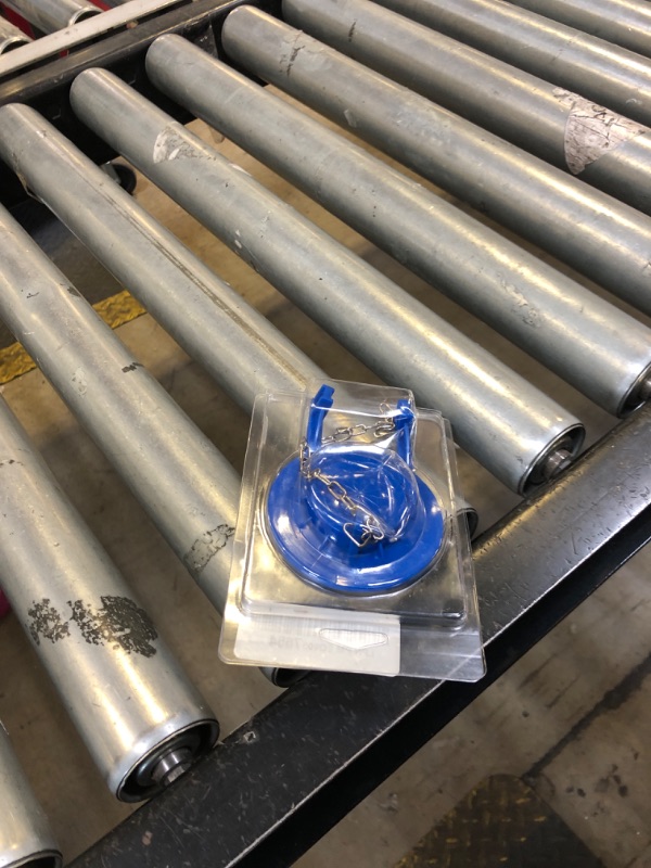 Photo 1 of Universal Toilet Flapper Replacement 2 Inch - Compatible with Most American Standard Kohler Fluidmaster Toto Gerber Toilets Tank Water Saving Rubber Flush Valve Flapper with Stainless Chain Blue 1Pack