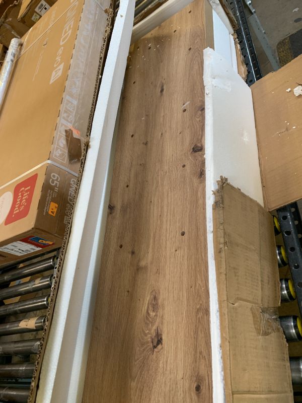 Photo 1 of 70.9 Inch Extra Long Console Table, Farmhouse Entryway Table with Thickened Base, Wood Sofa Table Behind Couch Table, Narrow Entryway Accent Table for Living Room, Hallway, Entrance, Foyer, Brown