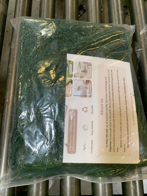 Photo 1 of Artificial Grass Pad for Dogs (2 Pack),Replacement Fake Grass Turf Mat for Puppy Indoor Potty Training, Reusable Dog Pee Grass Patch,Easy to Clean & Strong Permeability (20"x25"-Hemmed Edge Grass)