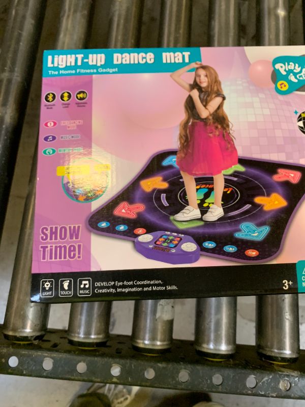Photo 1 of Dance Mat Toys for 3-12 Year Old Girls Boys, Dance Pad with Light Up 8-Buttons & Bluetooth, Music Dance Game with 7 Game Modes, Christmas Birthday Gifts for 3 4 5 6 7 8 9 10+ Year Old Girls Boys