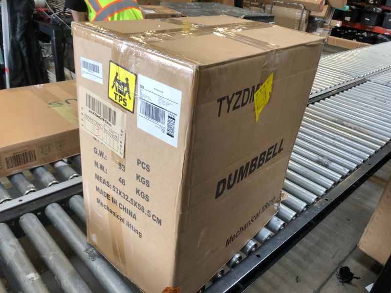 Photo 1 of TYZDMY Adjustable Dumbbells Set of 2?Free Weights Dumbbells Set?Adjustable Dumbbell Set?52.5 lbs pair 105 lbs?15 in 1?for Men/Women Gym Equipment for Home Strength Training Equipment