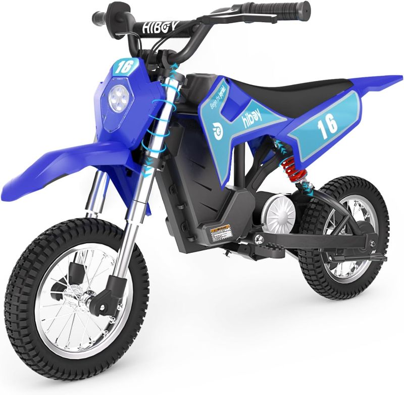Photo 1 of Hiboy DK1 36V Electric Dirt Bike,300W Electric Motorcycle - Up to 15.5MPH & 13.7 Miles Long-Range,3-Speed Modes Motorcycle for Kids Ages 3-10
