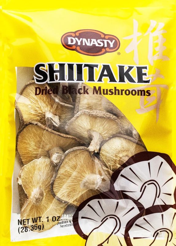 Photo 1 of Dynasty Shiitake Dried Black Whole Mushrooms, 1 Ounce (Pack of 24)

