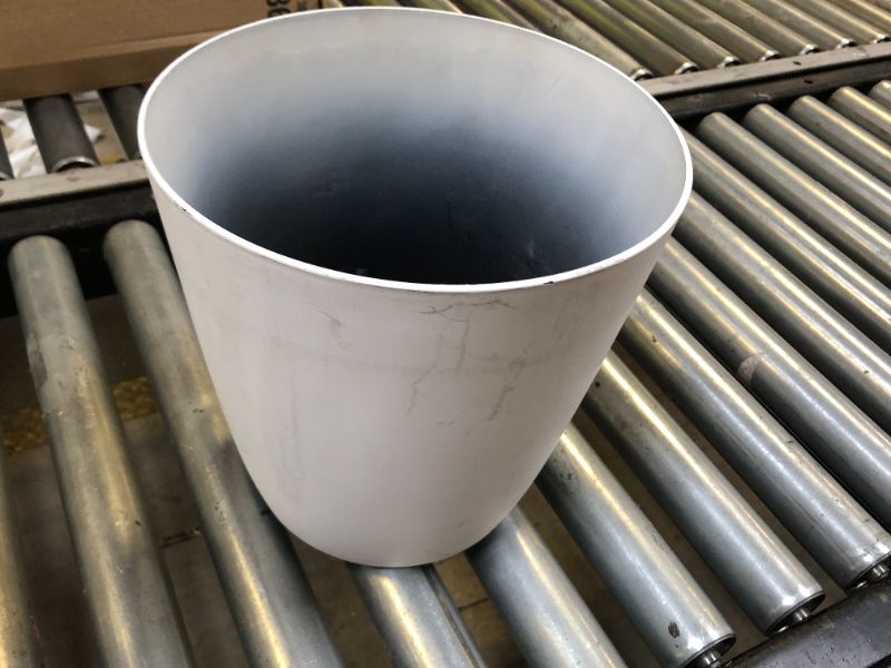 Photo 1 of The HC Companies Aria Round Self-Watering Pot - Lightweight Plastic Planter for Herbs & More - Durable Plant Pots for Indoor Plants & Outdoor Plants (10" Matte White, Pack of 1)