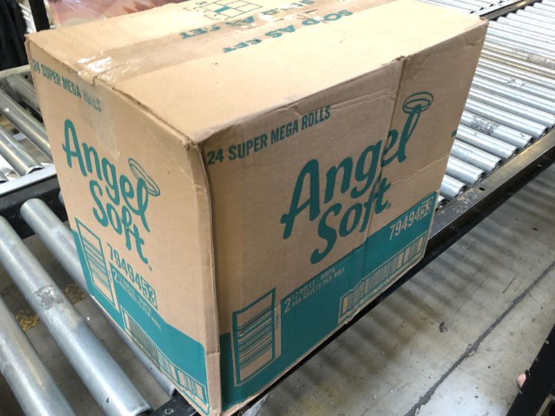 Photo 1 of Angel Soft Toilet Paper, 24 Super Mega Rolls = 144 Regular Rolls, Soft and Strong Toilet Tissue