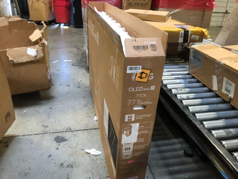 Photo 1 of LG 77-Inch Class OLED evo C4 Series Smart TV 4K Processor Flat Screen with Magic Remote AI-Powered with Alexa Built-in (OLED77C4PUA, 2024)