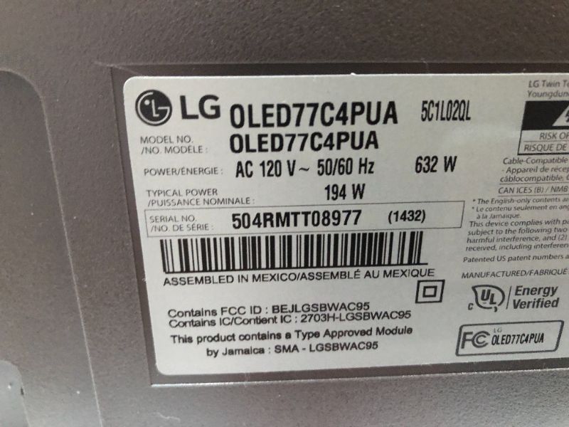 Photo 1 of LG 77-Inch Class OLED evo C4 Series Smart TV 4K Processor Flat Screen with Magic Remote AI-Powered with Alexa Built-in (OLED77C4PUA, 2024)