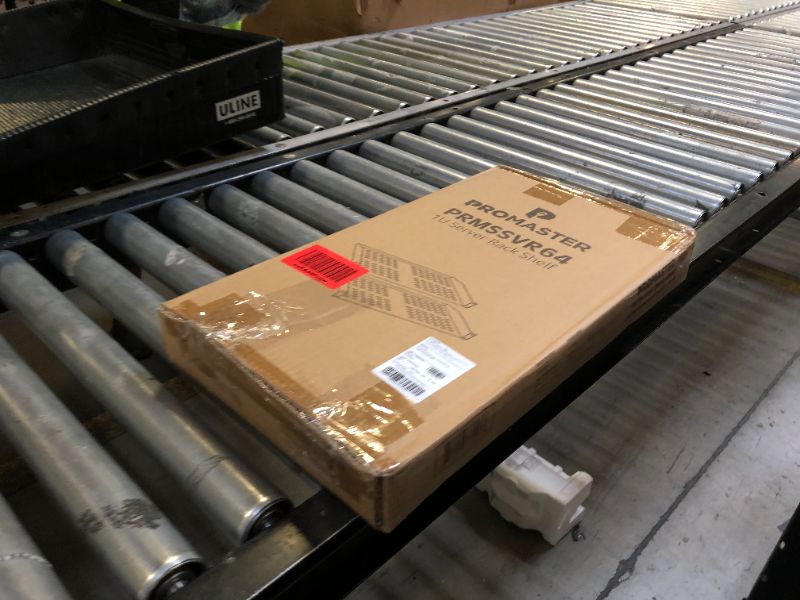 Photo 1 of ProMaster Server Vented Shelf - 2-Pack 19 Inches, 10'' Deep, 1U Universal Integration Server Vented Rack Mounting Tray for Good Airflow, Cantilever Mount, Device and Equipment Wall Mounting - Black