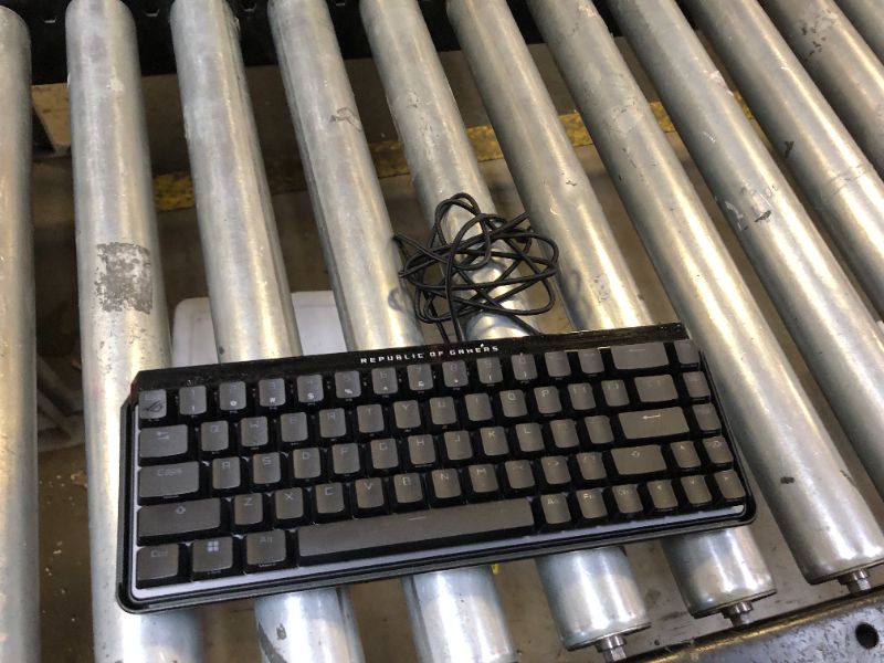Photo 1 of ROG Falchion Ace HFX 65% Hall Effect Gaming Keyboard – HE Magnetic Switches, Rapid Trigger, 8000 Hz Polling, Three-Layer Dampening Foam, Touch Panel, Protective Cover