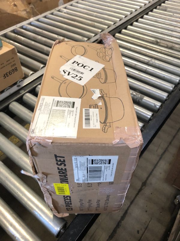 Photo 1 of 13 Pcs Pots and Pans Set, Nonstick Cookware Sets White Granite Induction Cookware, Non-toxic Healthy Non stick Kitchen Cooking Set with Frying Pans Set, Saucepans (PFAS/PFOA/PFOS Free)