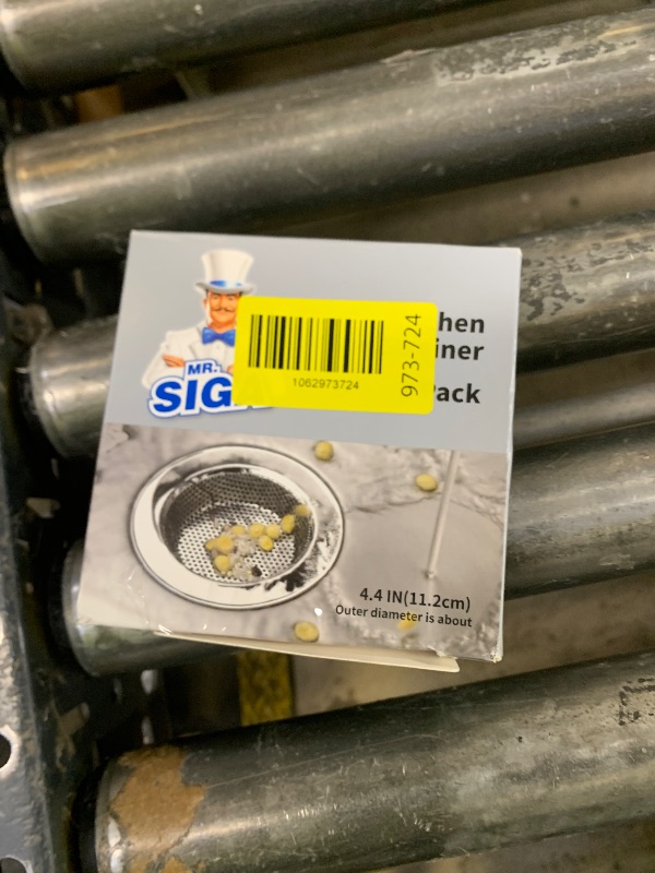 Photo 1 of MR.SIGA Kitchen Sink Strainer, Stainless Steel Sink Drain Strainer, Dishwasher Safe, Outer Diameter 4.4 inch/11.2cm, Inner Diameter 3 inch/7.6cm, Pack of 3