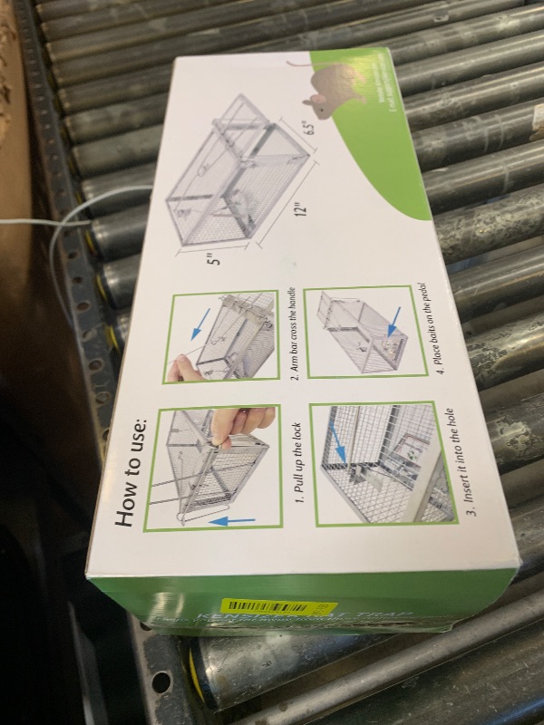 Photo 1 of Kensizer Animal Humane Live Cage Trap That Work for Rat Mouse Chipmunk Mice Voles Hamsters and Other Small Rodents, Trampa para Ratones, Catch and Release 1Pack Medium 12" L x 6.5" W x 5" H