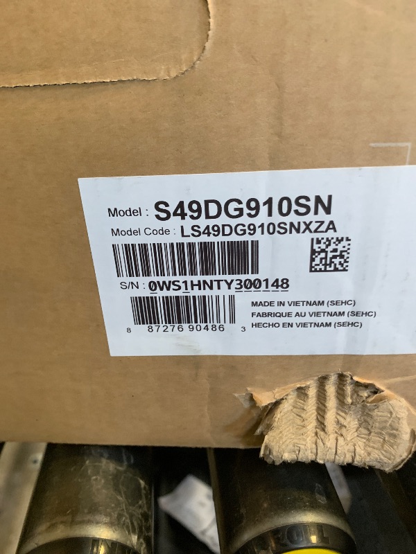 Photo 1 of Samsung 49" Odyssey OLED G9 (G91SD) Dual QHD QD-OLED G-Sync Compatible Curved Gaming Monitor, 144Hz, 0.03ms, AMD FreeSync Premium Pro, Ergonomic Stand, 3 Year Warranty, LS49DG910SNXZA, 2024