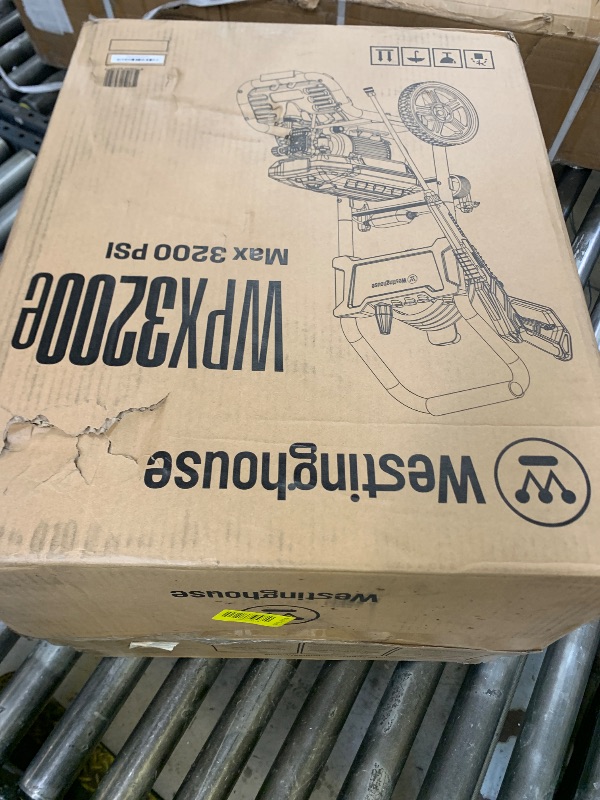 Photo 1 of Westinghouse WPX3200e Electric Pressure Washer, 3200 PSI and 1.76 Max GPM, Induction Motor, Onboard Soap Tank, Spray Gun and Wand, 5 Nozzle Set, for Cars/Fences/Driveways/Homes/Patios/Furniture, Blue