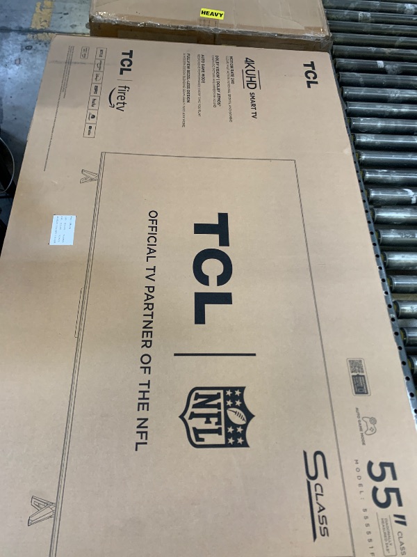 Photo 1 of TCL 55-Inch Class S5 UHD 4K LED Smart TV with Fire TV (55S551F, 2024 Model), Dolby Vision, HDR PRO+, Dolby Atmos, Alexa Built-in with Voice Remote, Apple AirPlay 2 Compatibility, Streaming Television