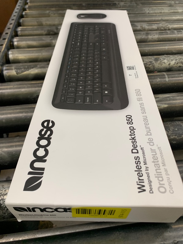 Photo 1 of Incase Desktop 850 Keyboard & Mouse Combo – Designed by Microsoft –Wireless Connection, Precision Tracking, Wireless AES 128-Bit Encryption, Windows Shortcut Keys, Ambidextrous Design – Black