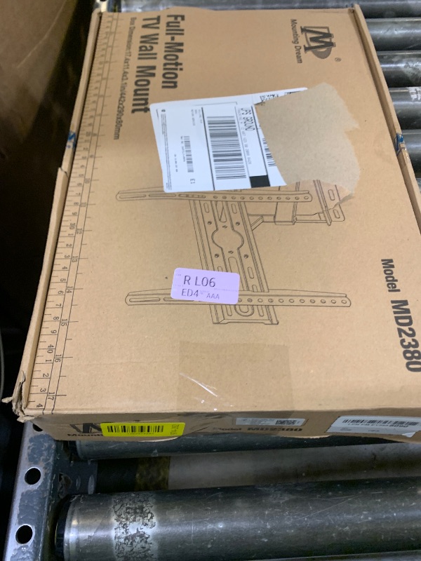 Photo 1 of Mounting Dream TV Wall Mount for 32-65 Inch Television,Mount with Swivel and Tilt, Full Motion Bracket with Articulating Dual Arms, Fits 16inch Studs, Max VESA 400X400 mm, 99lbs, MD2380