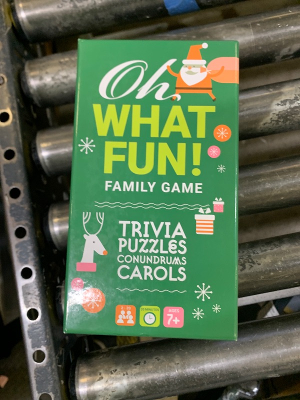 Photo 1 of Project Genius, Oh What Fun! – Family Christmas Game, Holiday Trivia, Puzzles & Challenges, for Advent & White Elephant Parties, Ages 7+