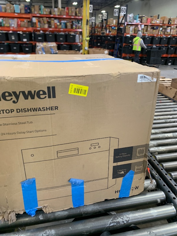 Photo 1 of Honeywell Countertop Dishwasher with 6 Place settings, 6 Washing Programs, Stainless Steel Tub, UL/Energy Star- Stainless Steel