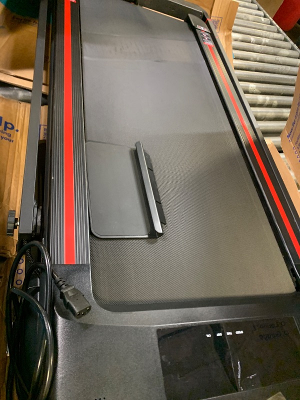 Photo 1 of HiFast Walking Pad Treadmill, 3 in 1 Foldable Under Desk Treadmills for Home Office, Small Walking Pad with Incline Handle Bar, 300lbs Capacity 2.5HP Portable Running Machine with APP Remote Control