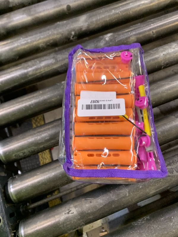 Photo 1 of 100pcs Hair Curling Rods Set - Plastic Cold Wave Rollers for Natural, Long or Short Hair Styling - Women's DIY Hairdressing Tools in Orange, Purple, Gray, Blue, Yellow