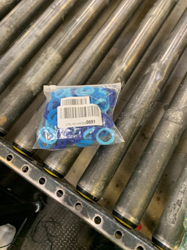 Photo 1 of 100 Pack Blue Color Nylon Small Hair Ties Toddlers Baby Girls' Hair Elastics