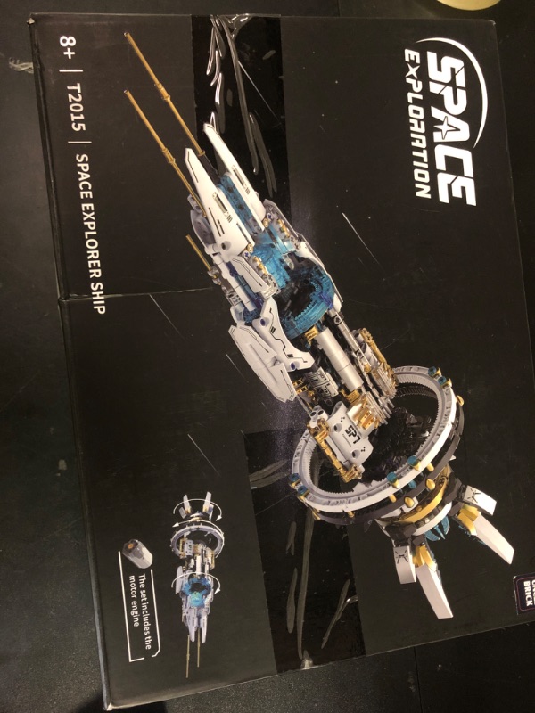 Photo 1 of UNCLE BRICK Space Spaceship Building Blocks Set,with Lights and Power Motor,Interstellar Space Station,Space Exploration Toy,Creative Gift Idea for Adults and Space Fans,for Boys and Gril Age 8-12