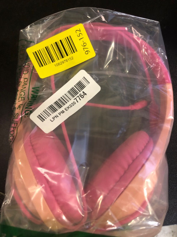 Photo 1 of LORELEI X8 Over-Ear Wired Headphones with Microphone with 1.45m-Tangle-Free Nylon Line&3.5mm Plug,Lightweight Foldable & Portable Headphones for Smartphone,Tablet,Computer,Mp3/4?Pearl Pink?