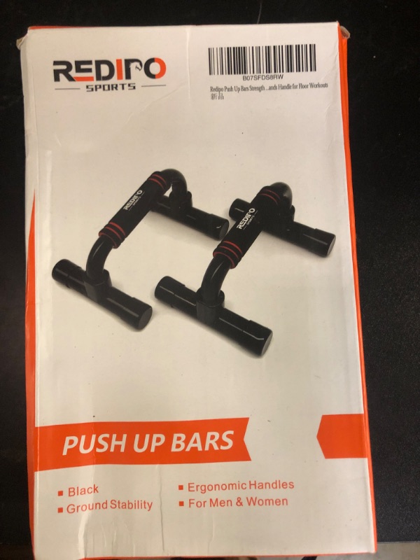 Photo 1 of Push Up Bars Strength Training - Workout Stands With Ergonomic Push-up Bracket Board with Anti-Slip Sturdy Structure Portable for Home Fitness Training, Push Up Stands Handle for Floor Workouts