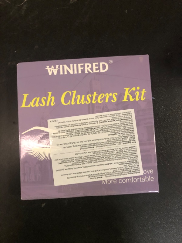 Photo 1 of Lash Extension Kit Lash Clusters Thick Individual Lashes 10-16mm Eyelashes Extension Kit 50D Wispy Mink Lash Kit Cluster Lashes with Lash Bond and Seal by Winifred
